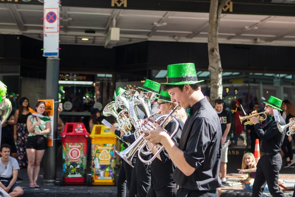 st patrick's, day, band